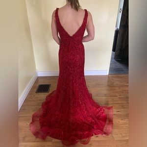 Red JVN dress size 8